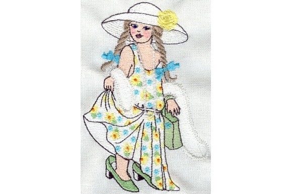 Dressup Girl Embroidery Design Review for Merch