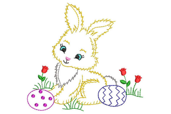 Rabbit with Roses: A Designer’s Review for Easter Embroidery
