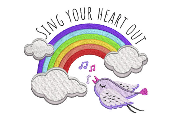 Review: Sing Your Heart out Rainbow Bird Design
