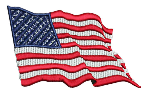 Review: USA Wavy Flag Embroidery for Gifts