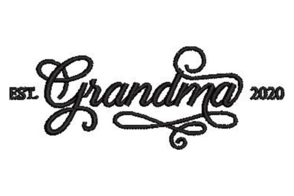 Reviewing Grandma: A Cursive Embroidery Design for Handmade Gifts
