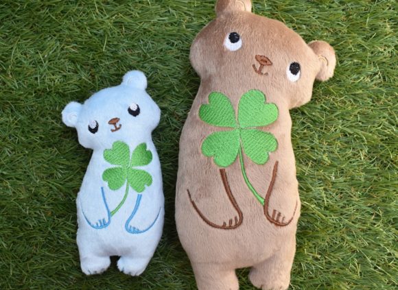 Teddy Bear with Clover: A Seasonal Embroidery Review